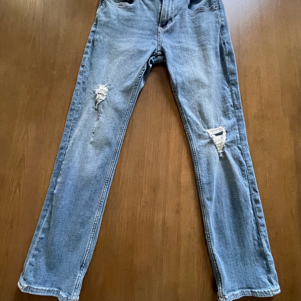 Abercrombie & Fitch Kids Blue Distressed Jeans